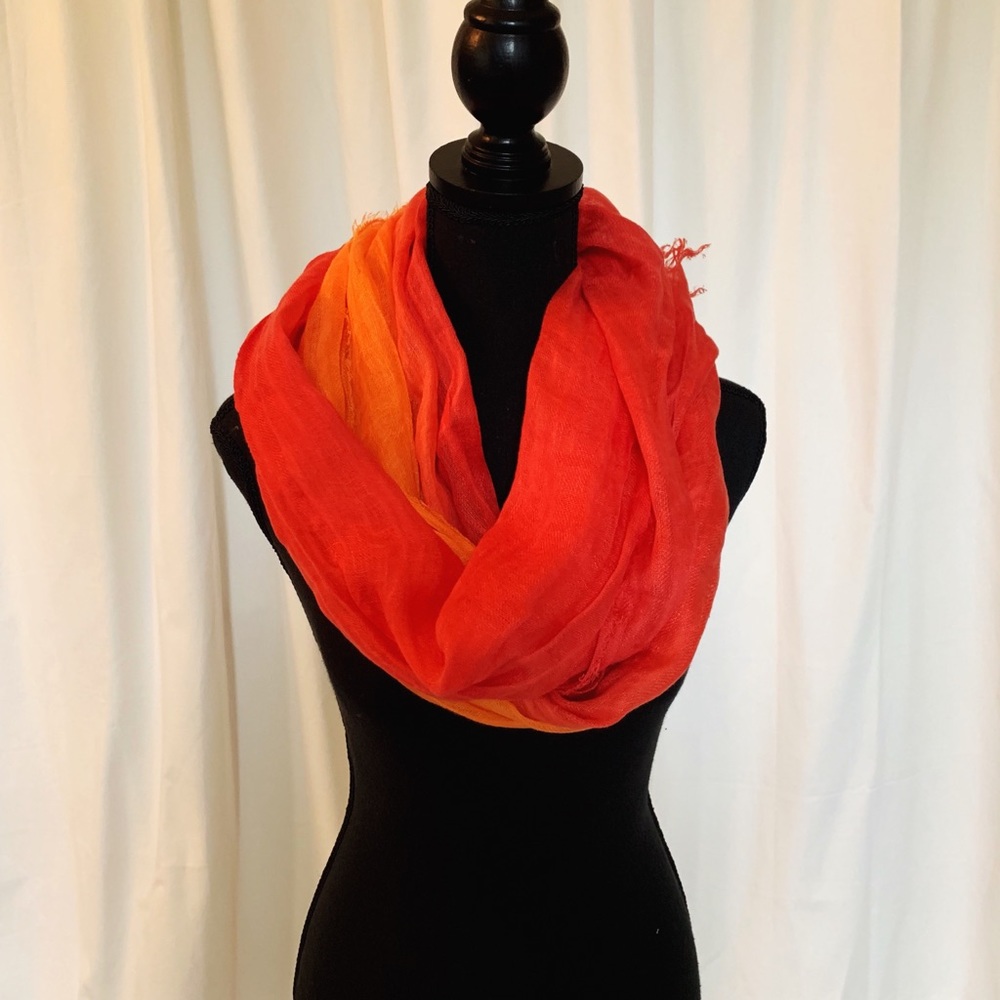 Orange summer scarf